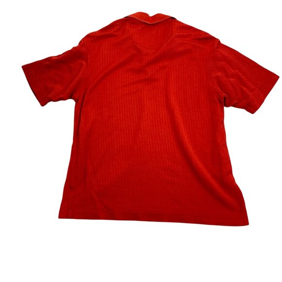 Axis Golf Collections Mens Red Polo Shirt M Short Sleeve Button-Up - Picture 2 of 8